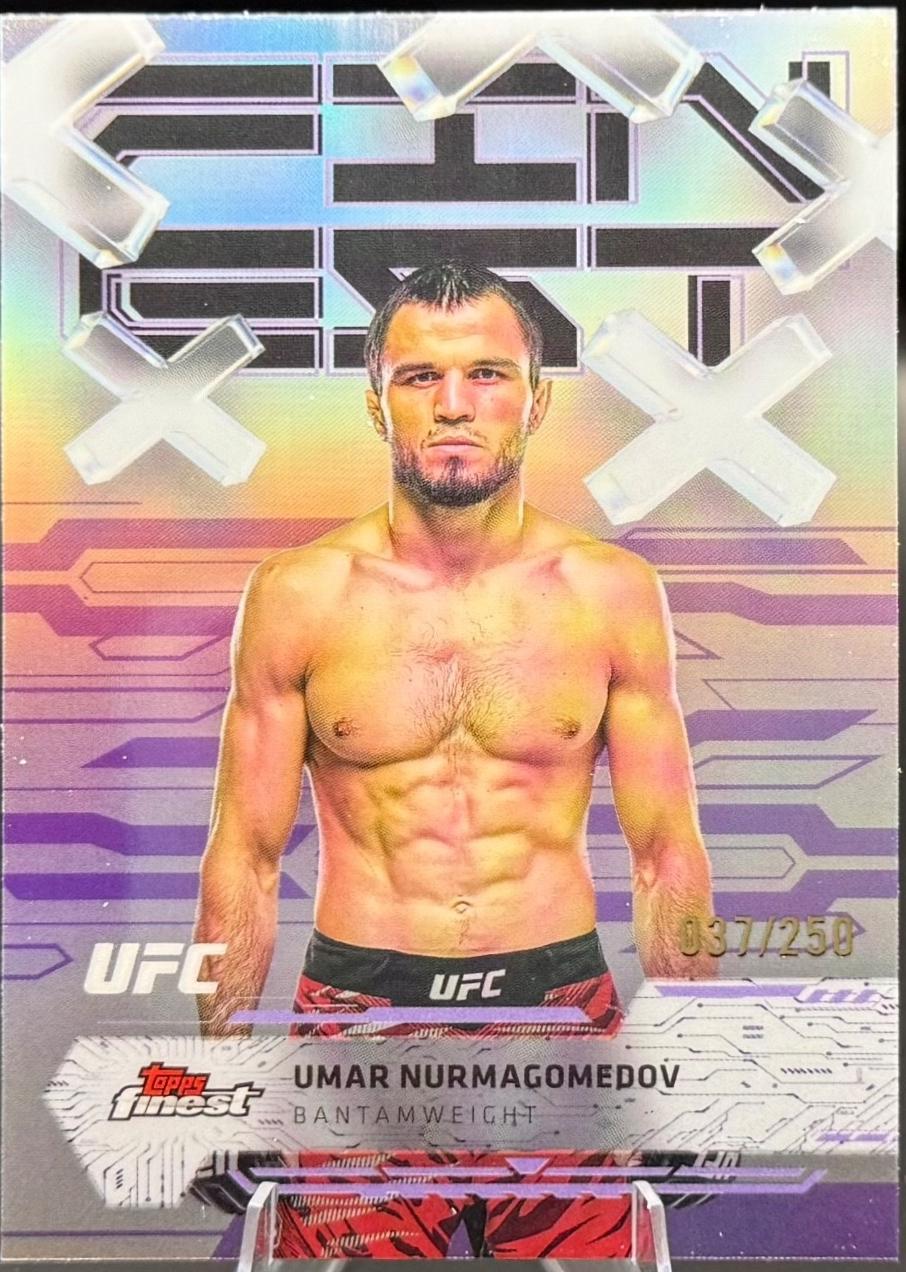 Umar Nurmagomedov 2025 Topps Finest UFC Base Common #23 Purple Refractor