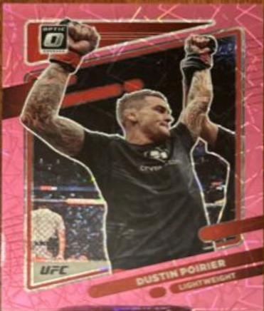 Dustin Poirier 2022 Panini Donruss Optic UFC Base #2 Pink Velocity