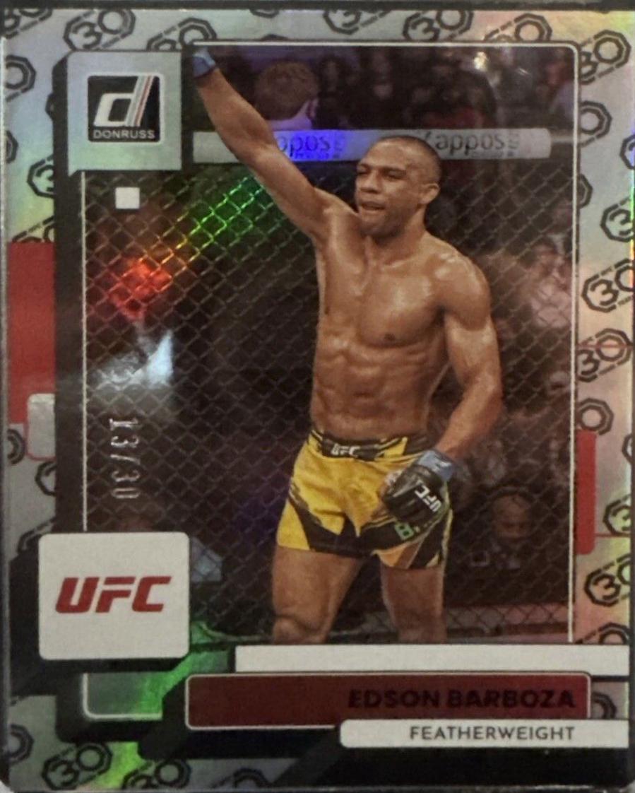 Edson Barboza 2023 Panini Donruss UFC Base #180 30th Anniversary