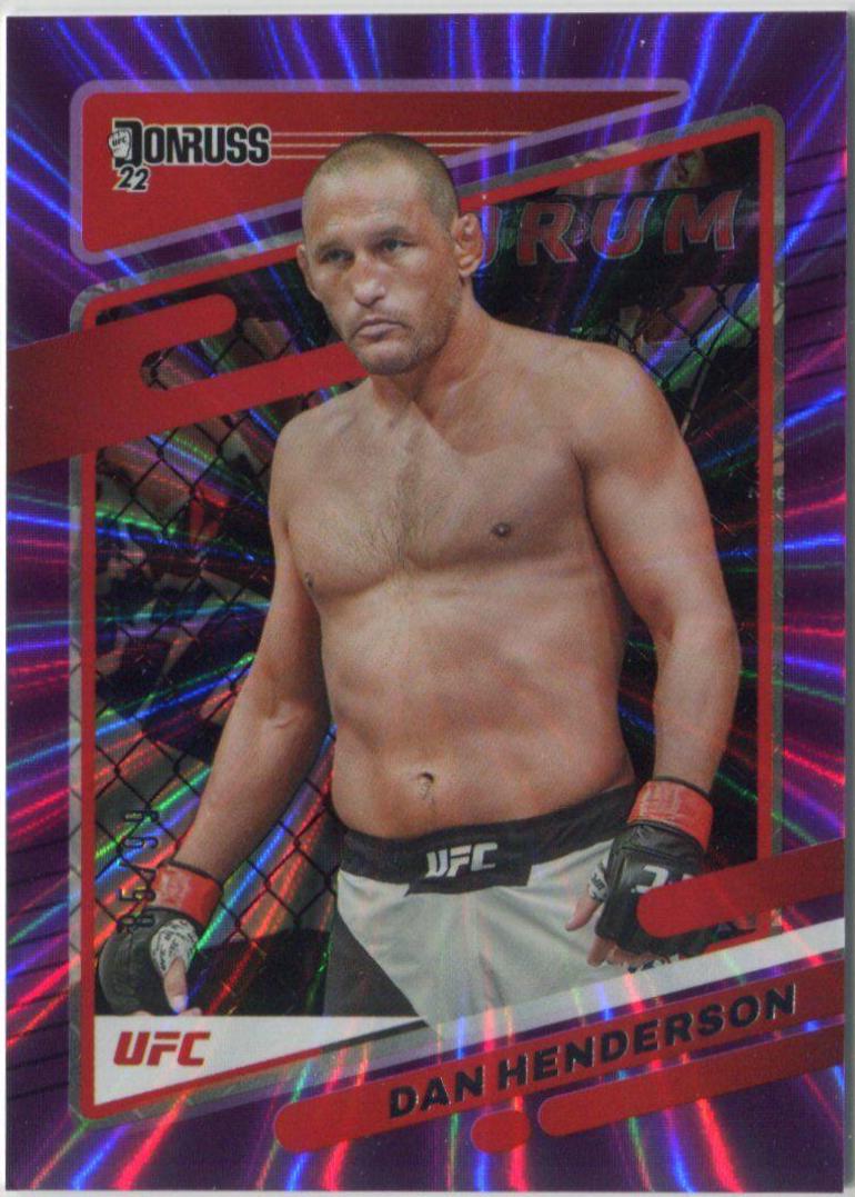 Dan Henderson 2022 Panini Donruss UFC Base #106 Purple Laser