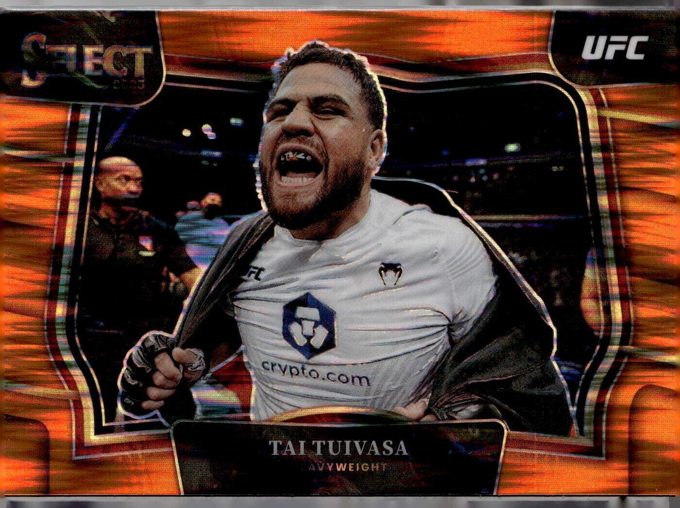 Tai Tuivasa 2023 Panini Select UFC Octagonside #257 Orange Flash