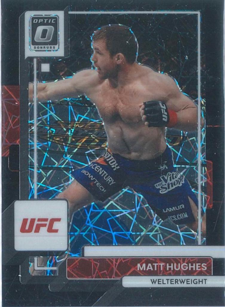 Matt Hughes 2023 Panini Donruss Optic UFC Base #100 Black Velocity