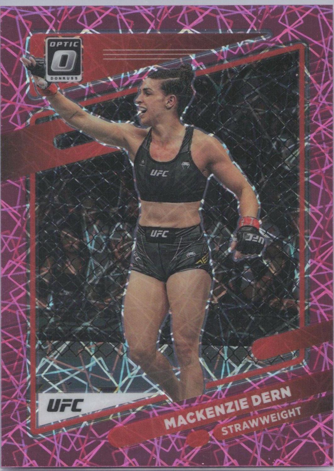 Mackenzie Dern 2022 Panini Donruss Optic UFC Base #21 Pink Velocity