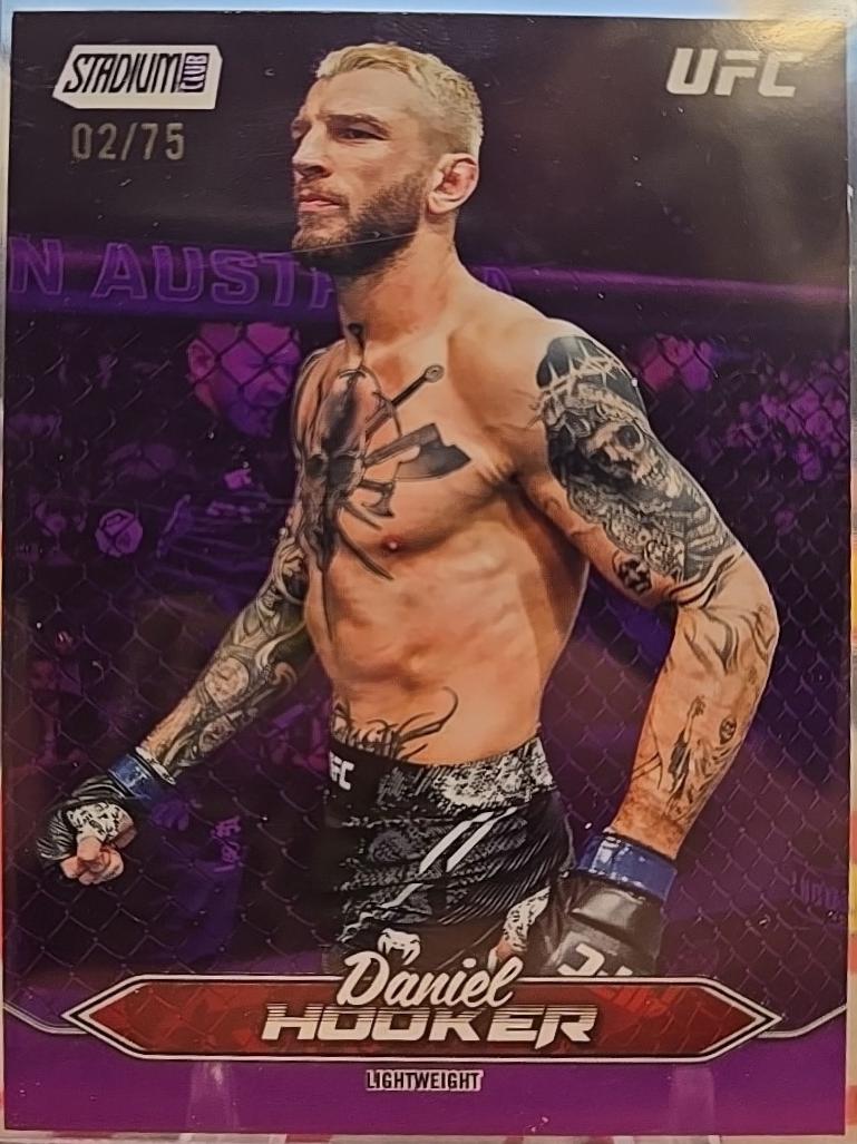 Dan Hooker 2025 Topps Stadium Club UFC Base #184 Purple