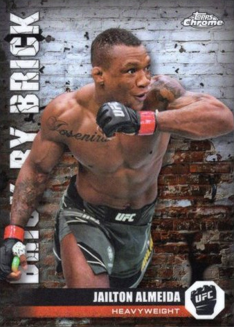 Jailton Almeida 2024 Topps Chrome UFC Brick by Brick #BYB-10 Superfractor