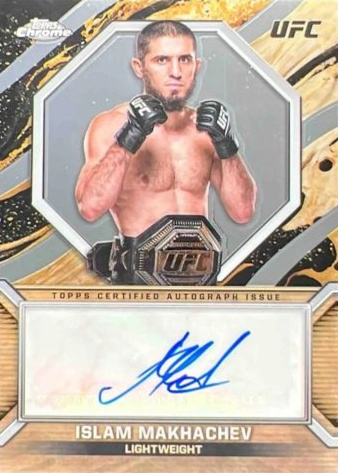 Islam Makhachev 2024 Topps Chrome UFC Marks of Champions #MOC-IMA Superfractor