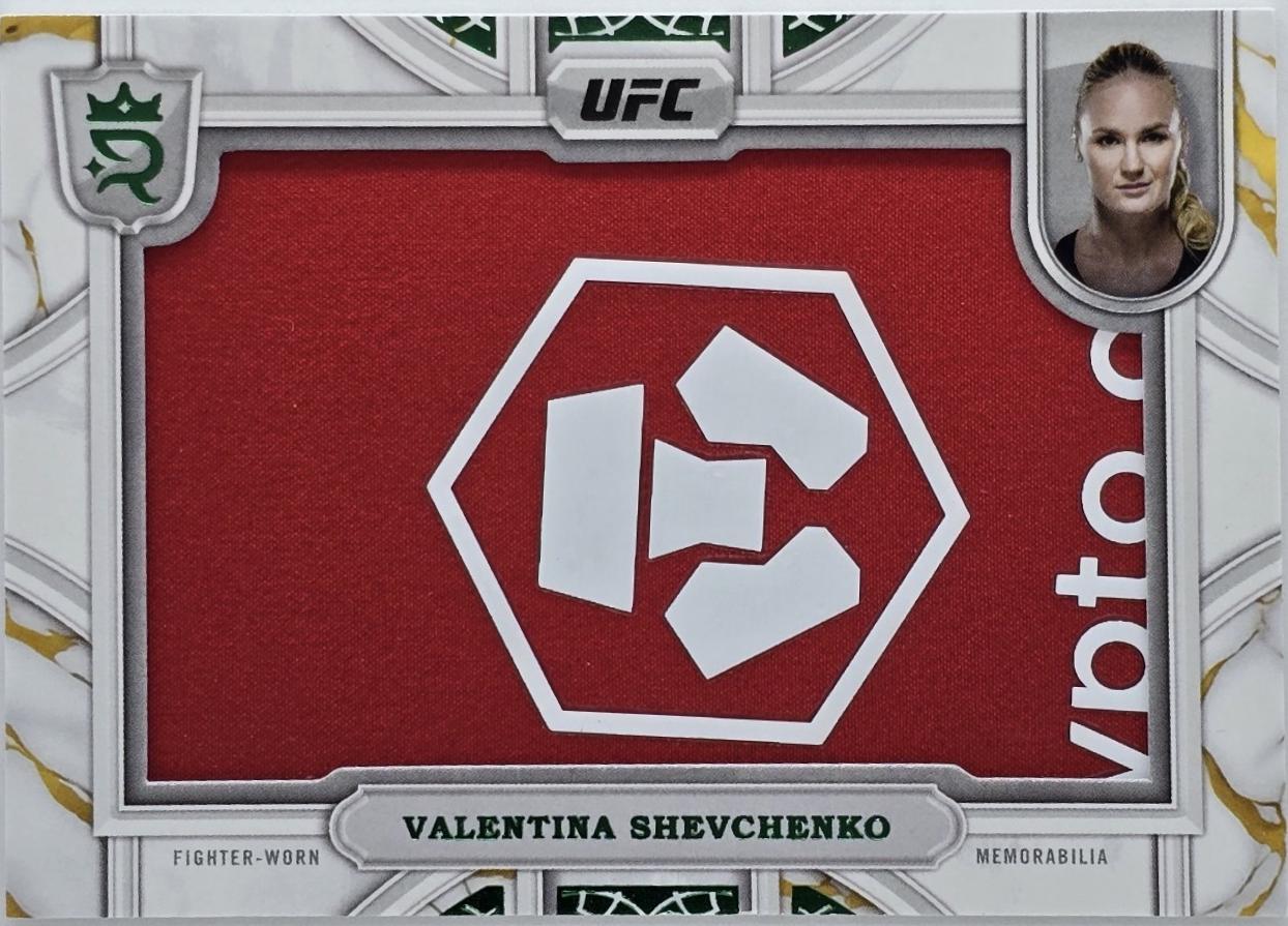 Valentina Shevchenko 2024 Topps Royalty UFC Relic Jewels #RCJ-21 Green