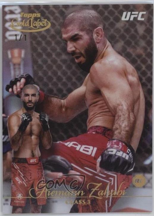 Aiemann Zahabi 2024 Topps Gold Label UFC Base Class III #59 Green
