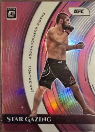 Khabib Nurmagomedov 2022 Panini Donruss Optic UFC Star Gazing #21 Pink