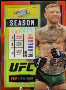Conor McGregor 2021 Panini Chronicles UFC Base Contenders Optic Season Ticket #280 Red