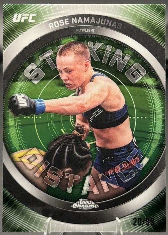 Rose Namajunas 2026 Topps Chrome UFC Striking Distance #SD-15 Superfractor