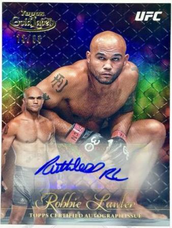 Robbie Lawler 2024 Topps Gold Label UFC Gold Label Autographs #GLA-RLA Blue