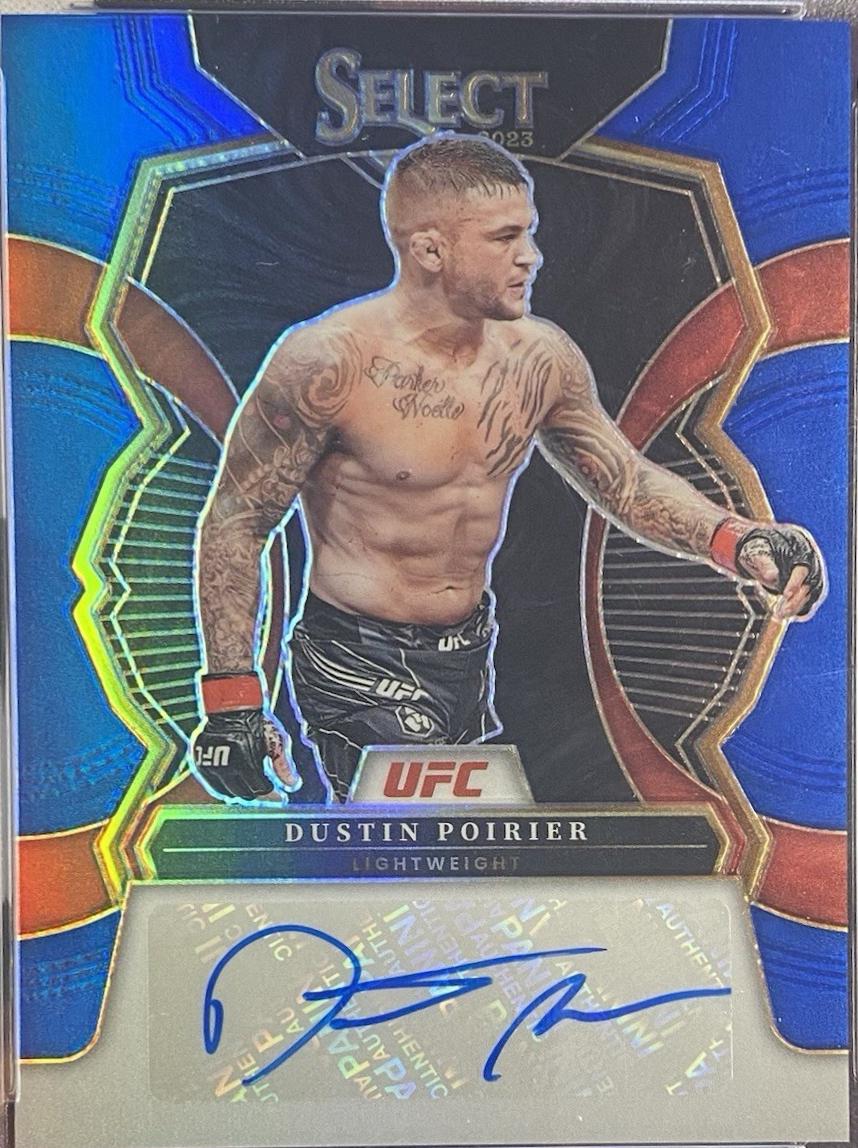 Dustin Poirier 2023 Panini Select UFC Signatures #26 Blue