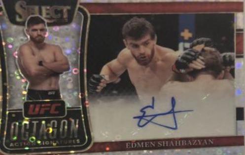 Edmen Shahbazyan 2022 Panini Select UFC Octagon Action Signatures #22 Disco