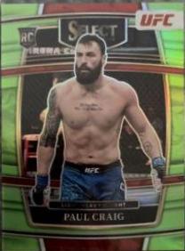 Paul Craig 2022 Panini Select UFC Concourse #99 Neon Green