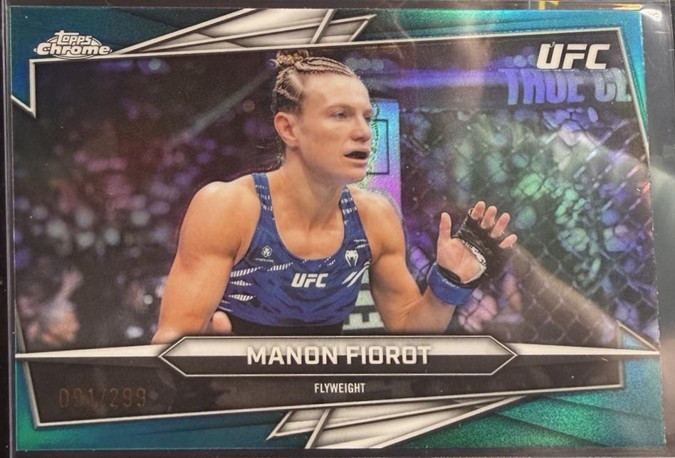 Manon Fiorot 2026 Topps Chrome UFC Base #70 Teal Refractor