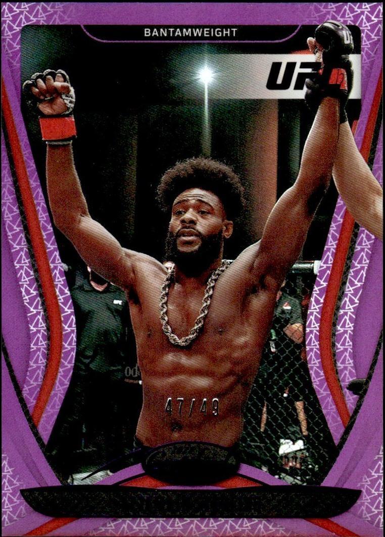 Aljamain Sterling 2021 Panini Chronicles UFC Base Certified #139 Purple