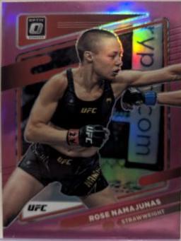 Rose Namajunas 2022 Panini Donruss Optic UFC Base #90 Pink