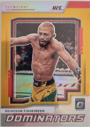 Deiveson Figueiredo 2022 Panini Donruss Optic UFC Dominators #16 Gold
