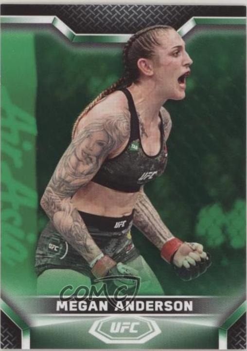 Megan Anderson 2020 Topps UFC Knockout Base #16 Green