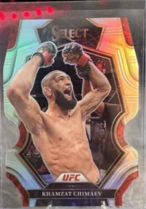 Khamzat Chimaev 2023 Panini Select UFC Premier Level #115 Silver Die Cut