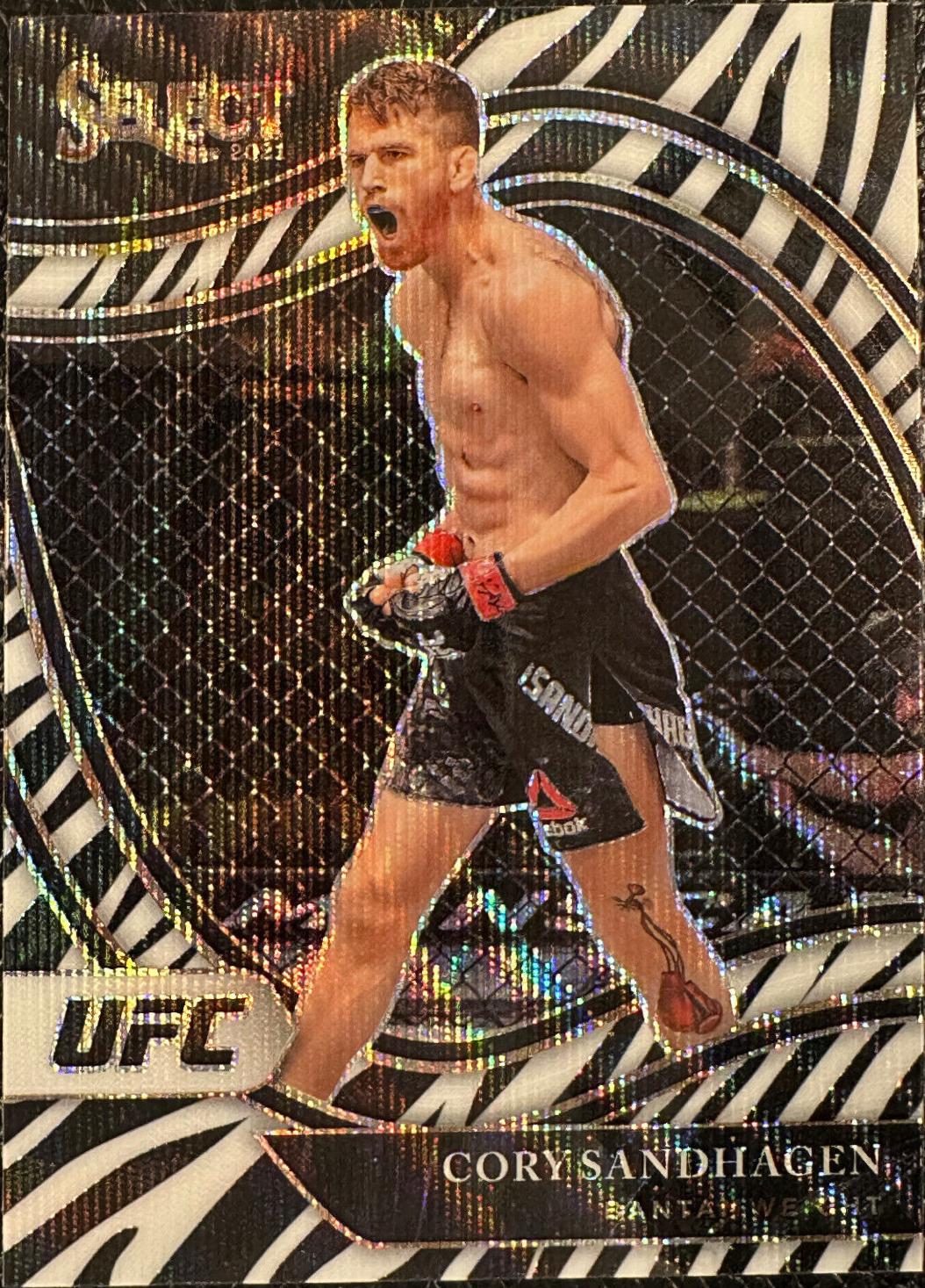 Cory Sandhagen 2021 Panini Select UFC Octagonside #204 Zebra