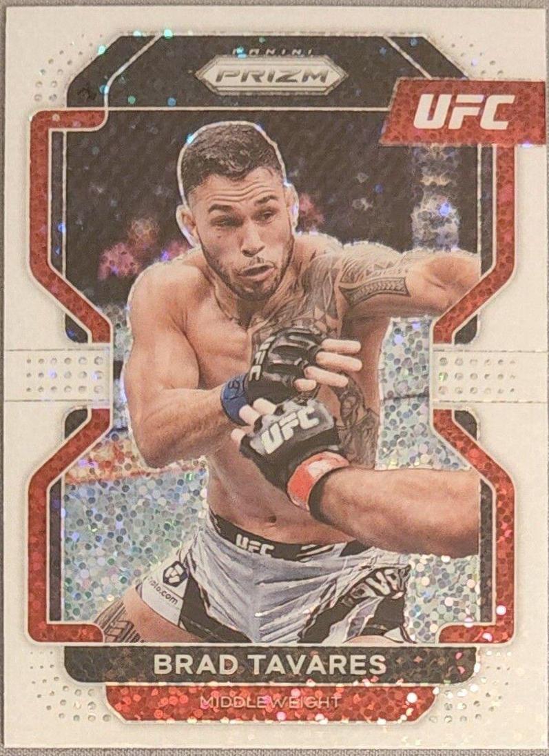 Brad Tavares 2022 Panini Prizm UFC Base #139 White Sparkle