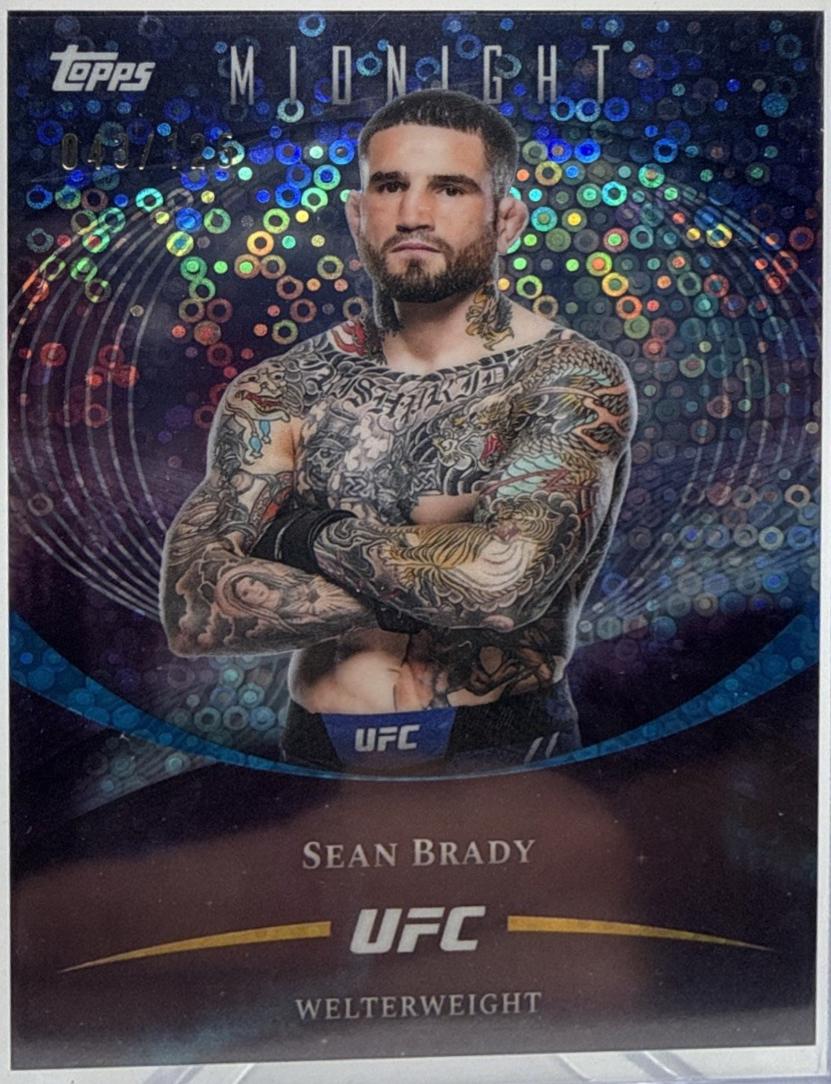 Sean Brady 2026 Topps Midnight UFC Base #17 Morning
