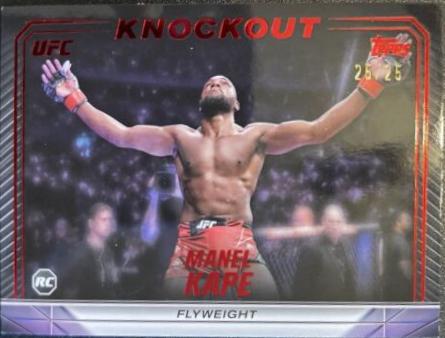 Manel Kape 2024 Topps Knockout UFC Base #32 Red