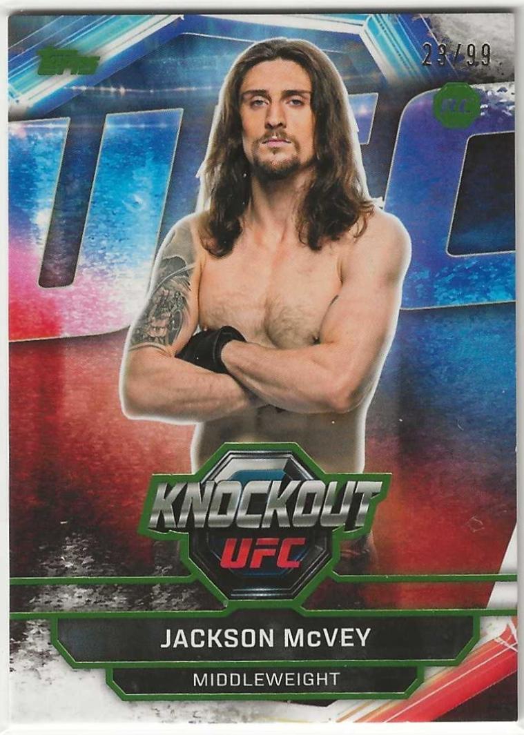Jackson McVey 2026 Topps Knockout UFC Base #39 Lime Green
