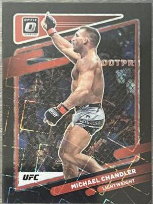 Michael Chandler 2022 Panini Donruss Optic UFC Base #32 Black Velocity