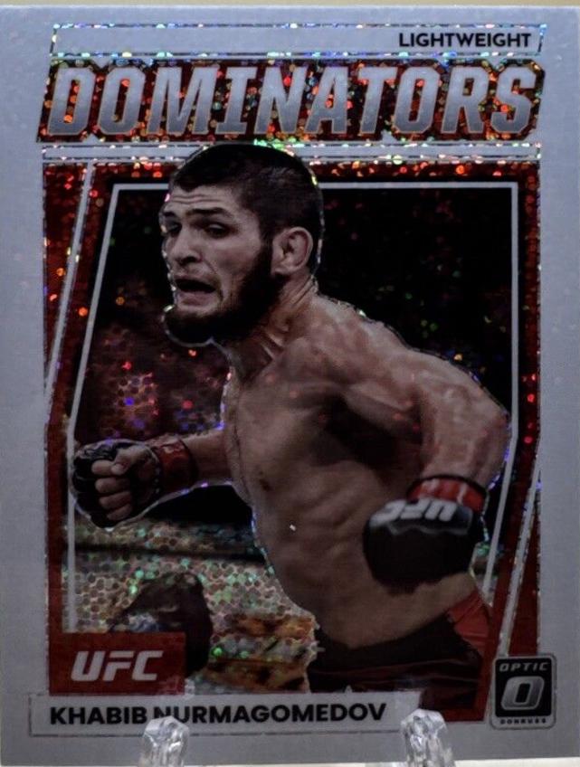 Khabib Nurmagomedov 2023 Panini Donruss Optic UFC Dominators #1 White Sparkle